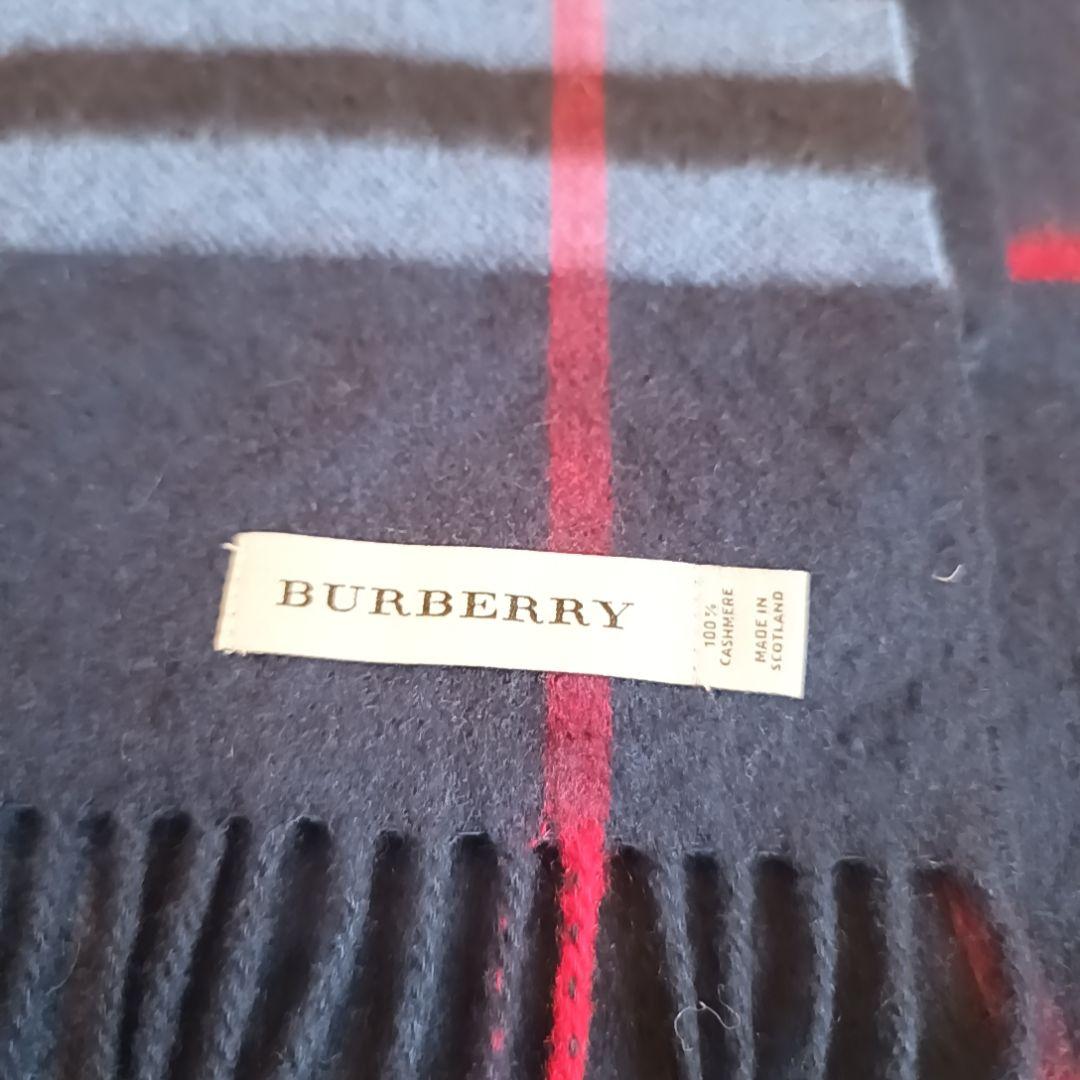 美品　BURBERRY カシミヤ マフラー ノバチェック柄　現行タグ