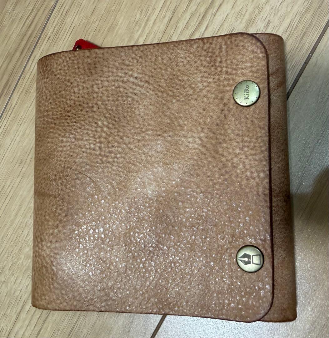 キイロワークス レザー m5 スクエア手帳 アラスカレザー ブラウン