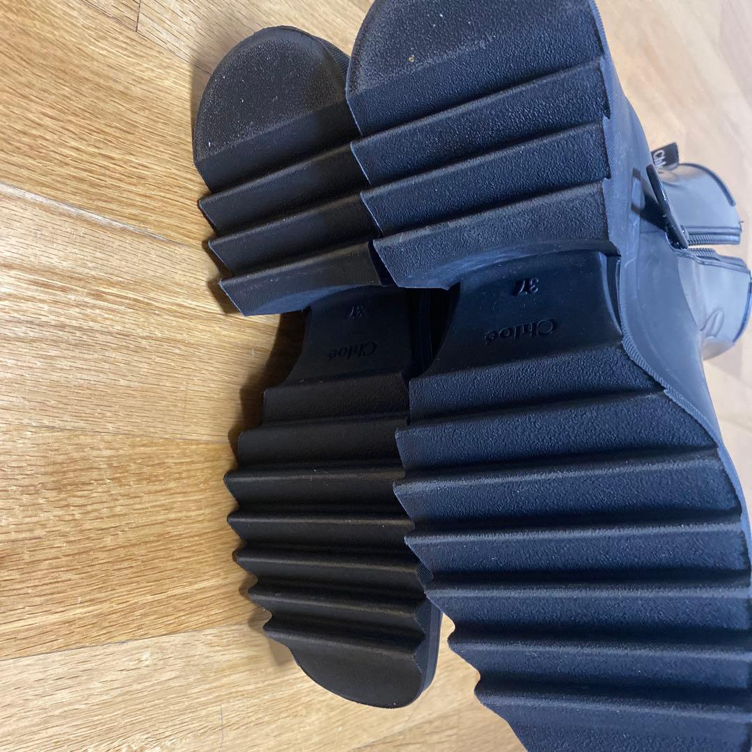Chloé ブラック レインブーツ
