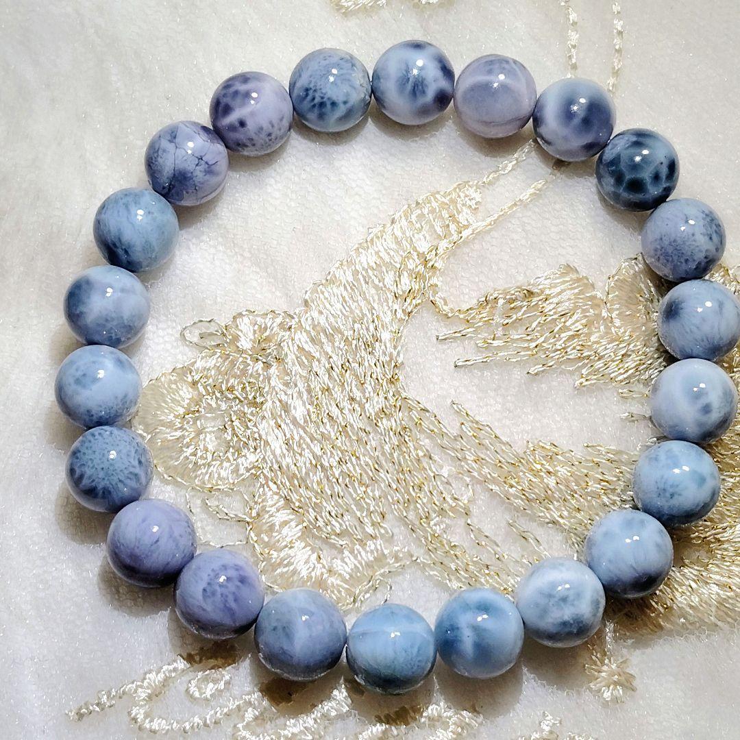 高品質✨パープルラリマー‪♡ブレスレット ドミニカ共和国産 特別価格