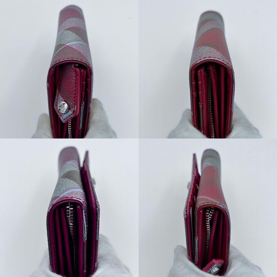 ヴィヴィアン 長財布 タータンチェック オーブ 長財布 泣き虫ミーコ