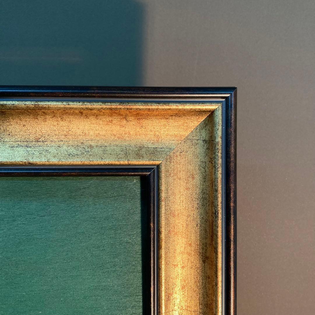 F6号 油絵用 額縁 フレーム 木製 Bウッド キャンバス取付木枠、金具