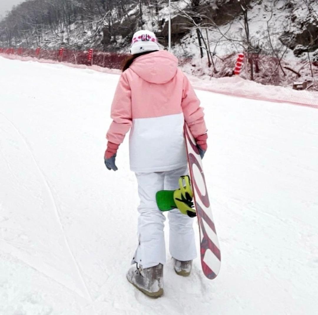 新品未使用 ARCTIC QUEEN スキーウェア ピンク 白 上下セット xs