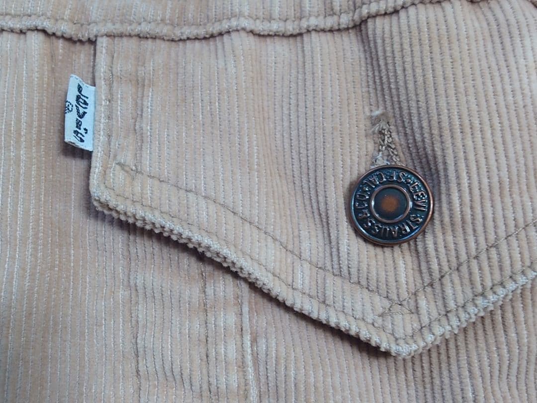 70s Levis 70505 コーデュロイ ジャケット 42サイズ