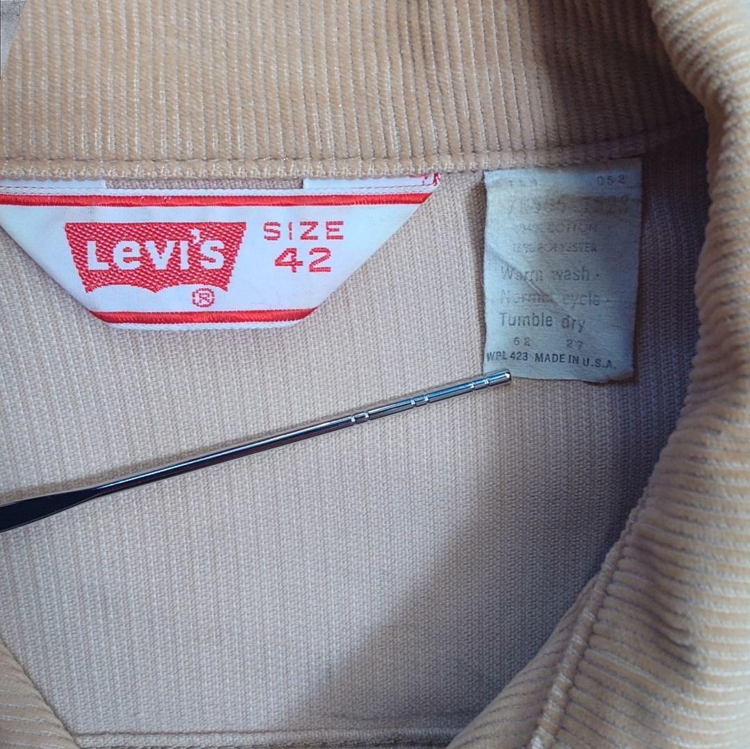 70s Levis 70505 コーデュロイ ジャケット 42サイズ