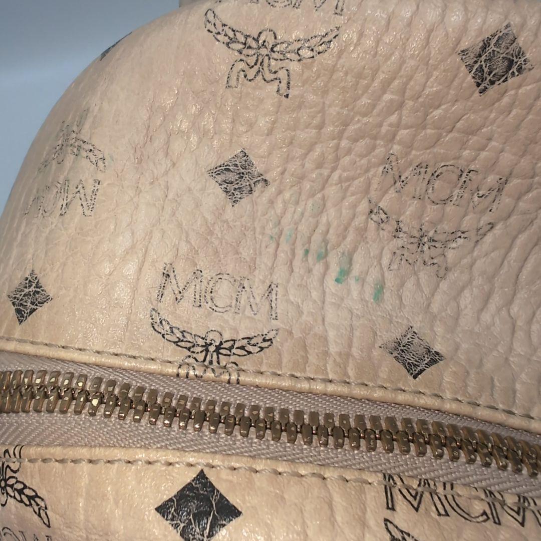 MCM エムシーエム リュック レザー ラビット ヴィセトス柄 ベージュ