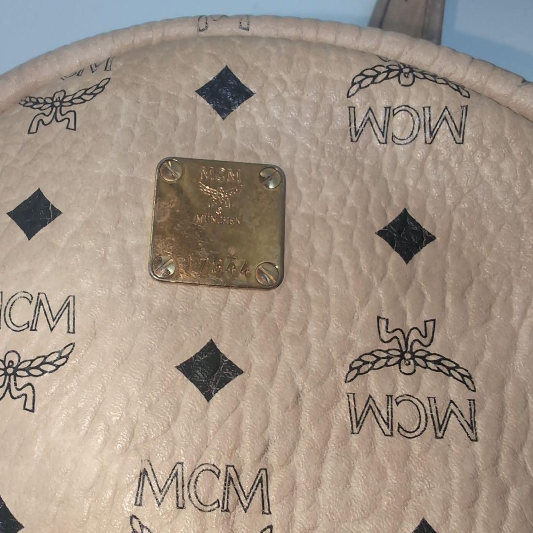 MCM エムシーエム リュック レザー ラビット ヴィセトス柄 ベージュ