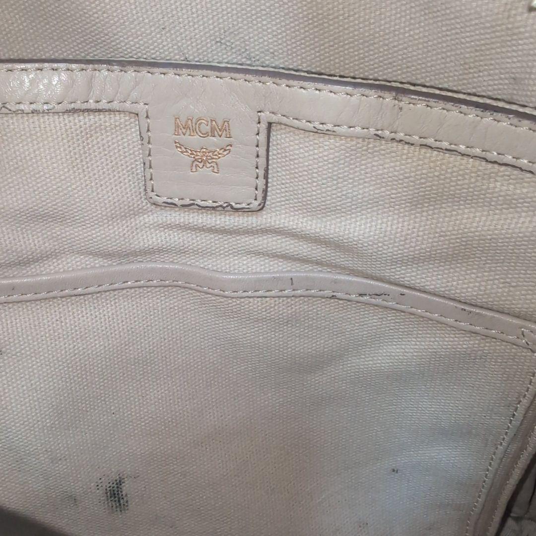 MCM エムシーエム リュック レザー ラビット ヴィセトス柄 ベージュ