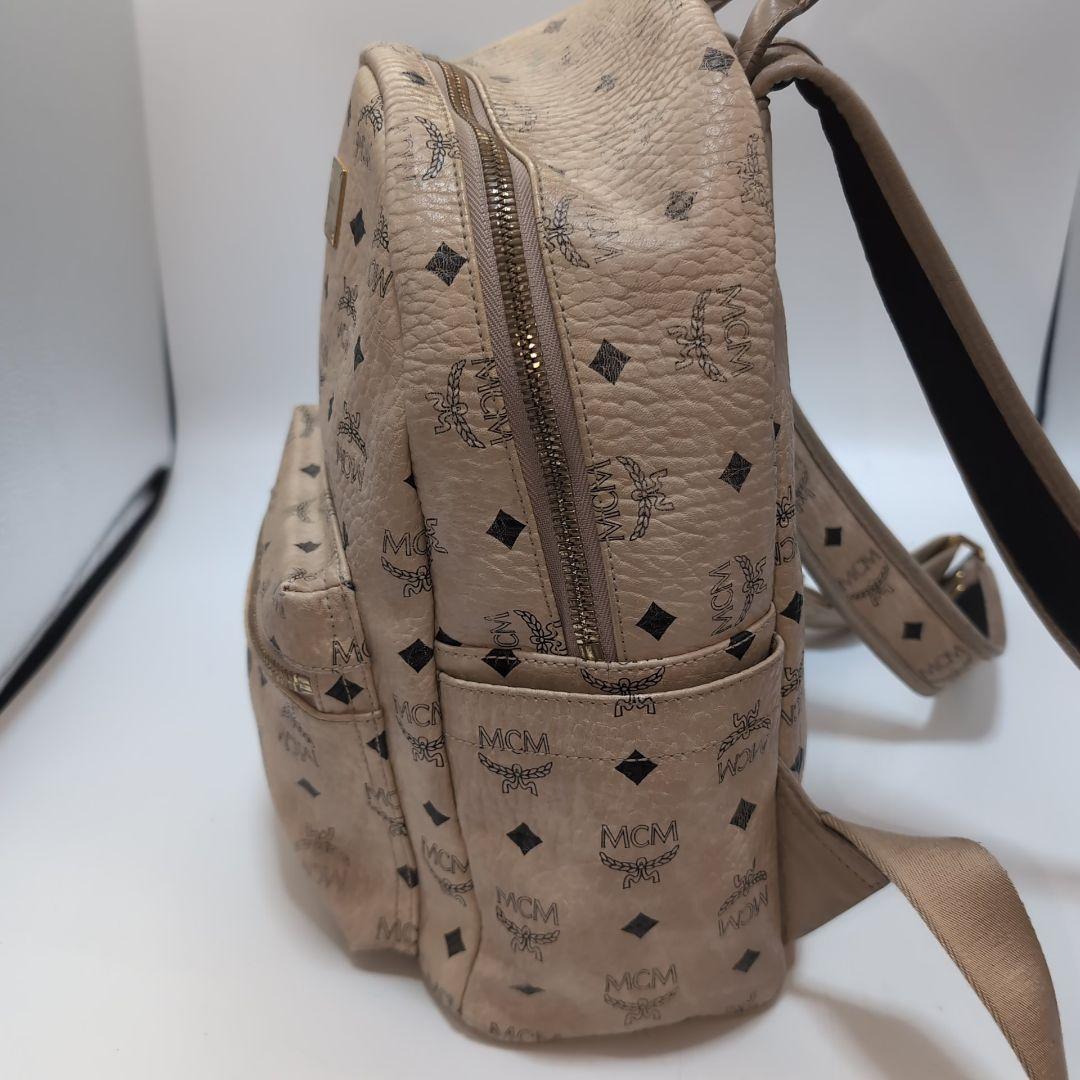 MCM エムシーエム リュック レザー ラビット ヴィセトス柄 ベージュ