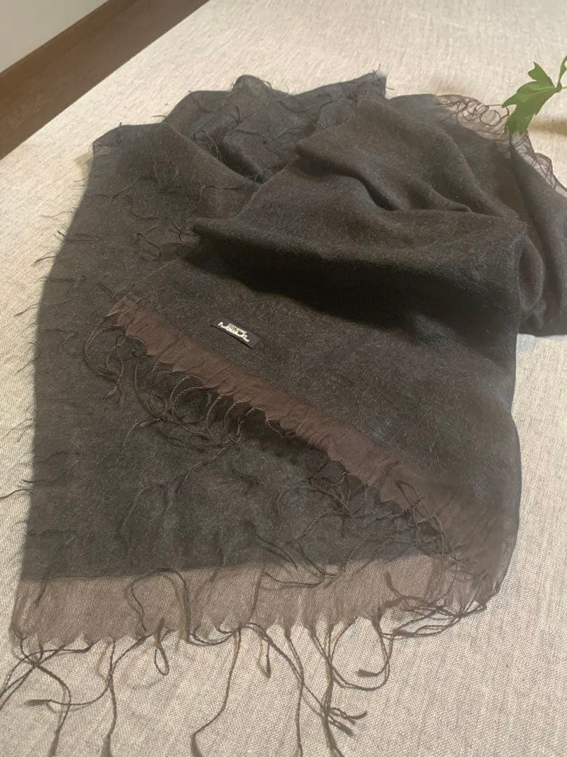 ISSEY MIYAKE PERMANENTE 大判ストール　緑 かなりの美品