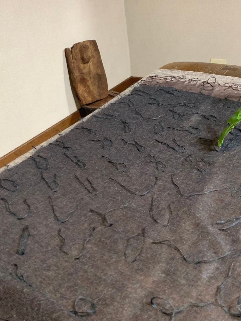 ISSEY MIYAKE PERMANENTE 大判ストール　緑 かなりの美品