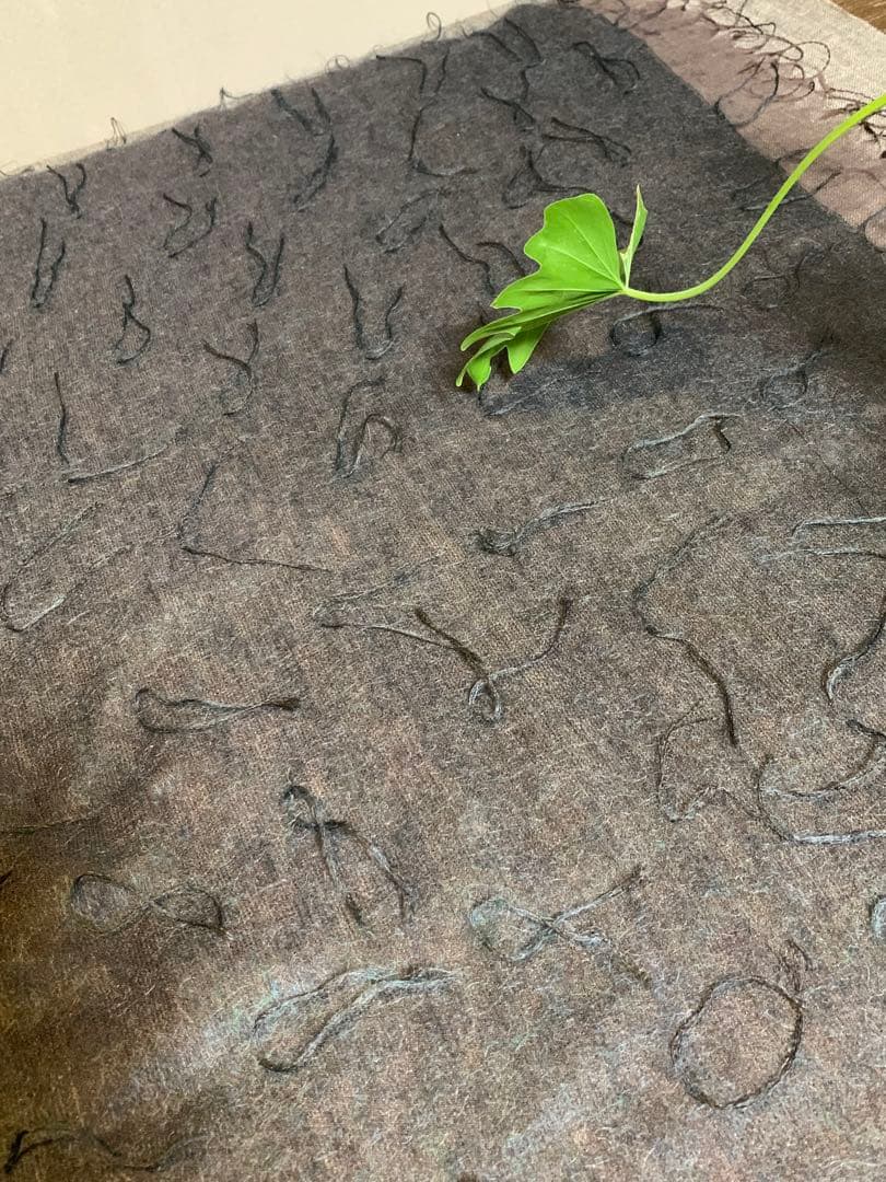 ISSEY MIYAKE PERMANENTE 大判ストール　緑 かなりの美品