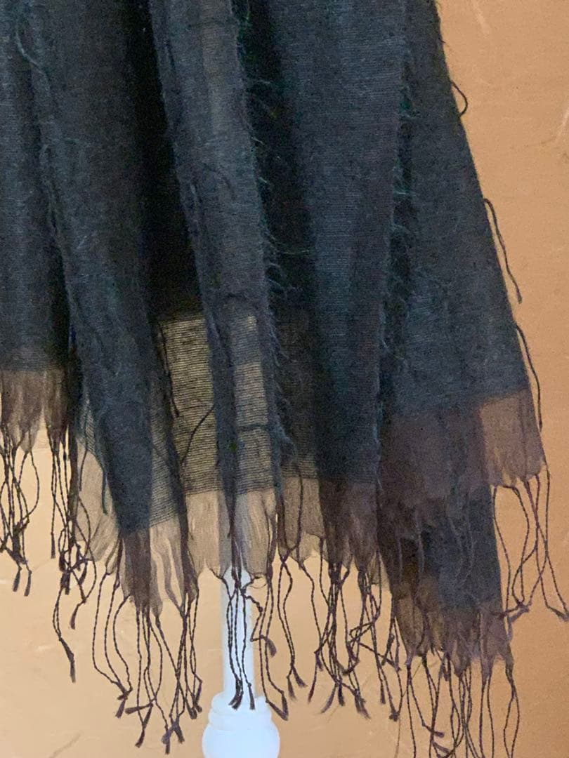 ISSEY MIYAKE PERMANENTE 大判ストール　緑 かなりの美品