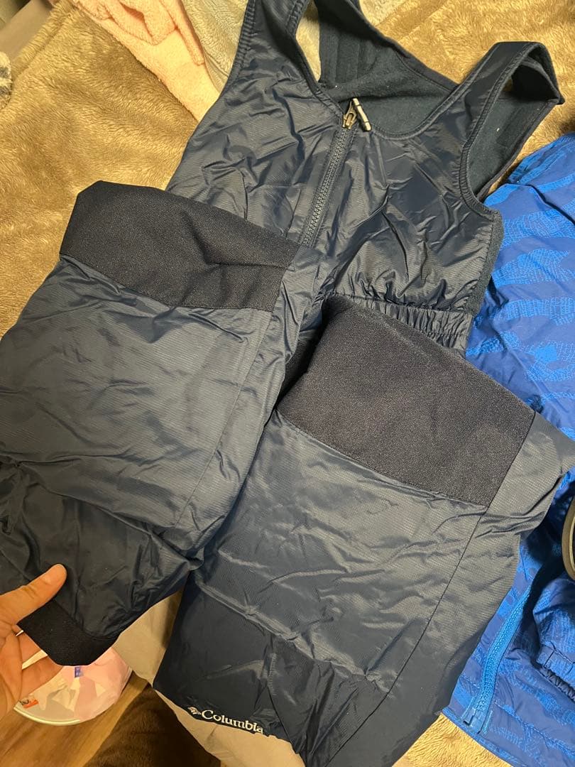 Columbia スキーウェア 子ども用 青 ゴーグル付き