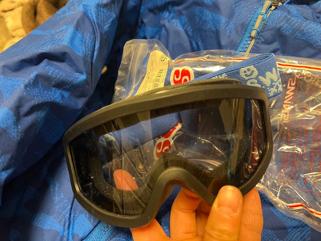 Columbia スキーウェア 子ども用 青 ゴーグル付き