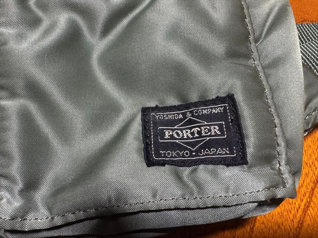 美品 PORTER タンカー ウエスト バック セージグリーン 旧モデル