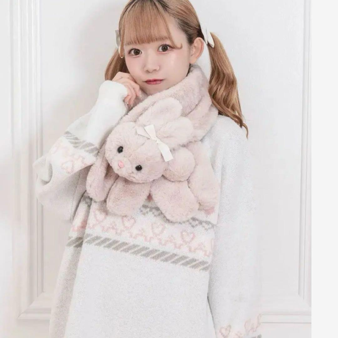 Honey Cinnamon ハニーシナモン ハニーマフラー うさぎ ピンク - メルカリ