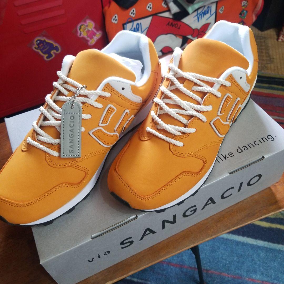 にゅ~ずサンガッチョSANGACIO オレンジ スニーカー10周年記念モデル