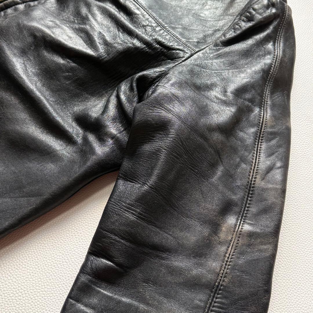 40s 50s モーターサイクルジャケット コの字留めWICOジップ