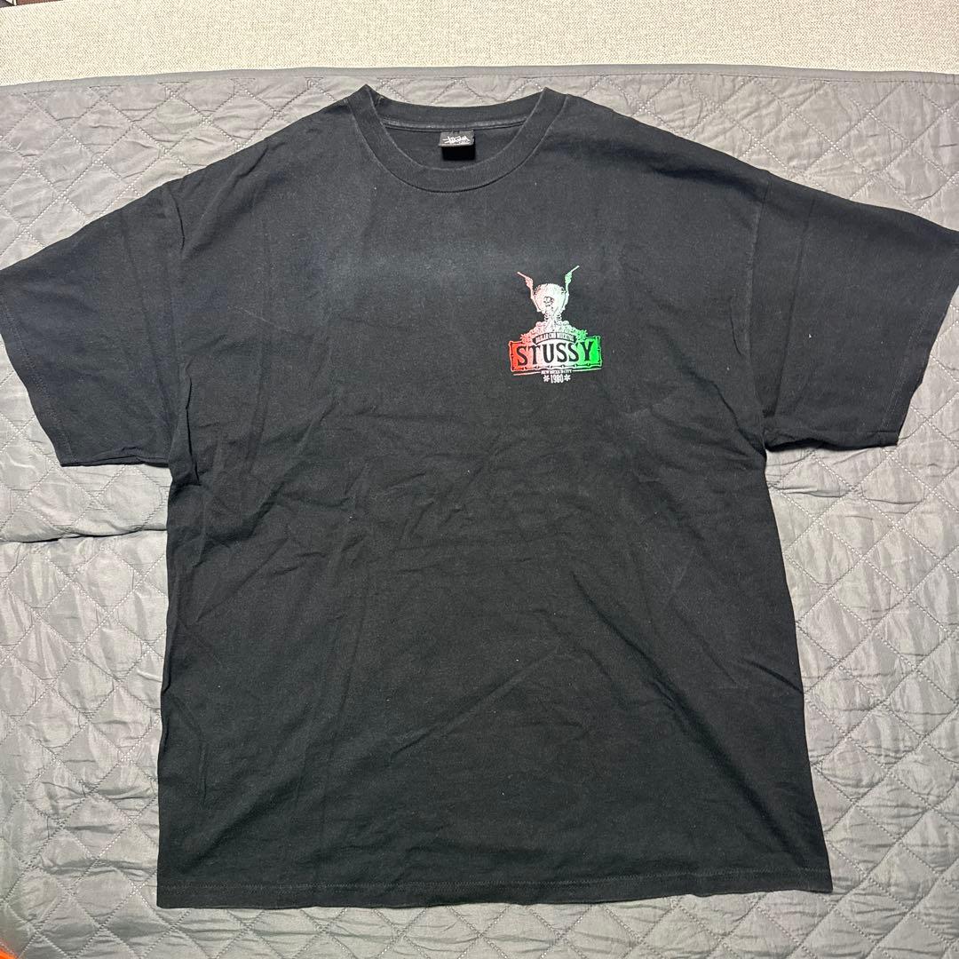 STUSSY グラフィックTシャツ XL ブラック - メルカリ