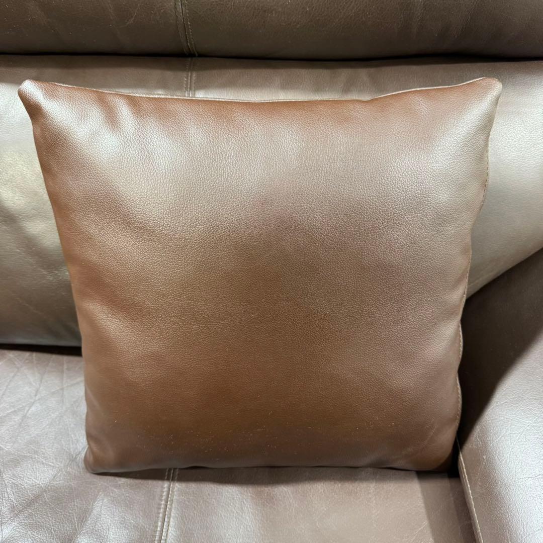 ニトリ ソファ 3人掛け 合皮 ブラウン Nポケット d5007 NITORI - メルカリ