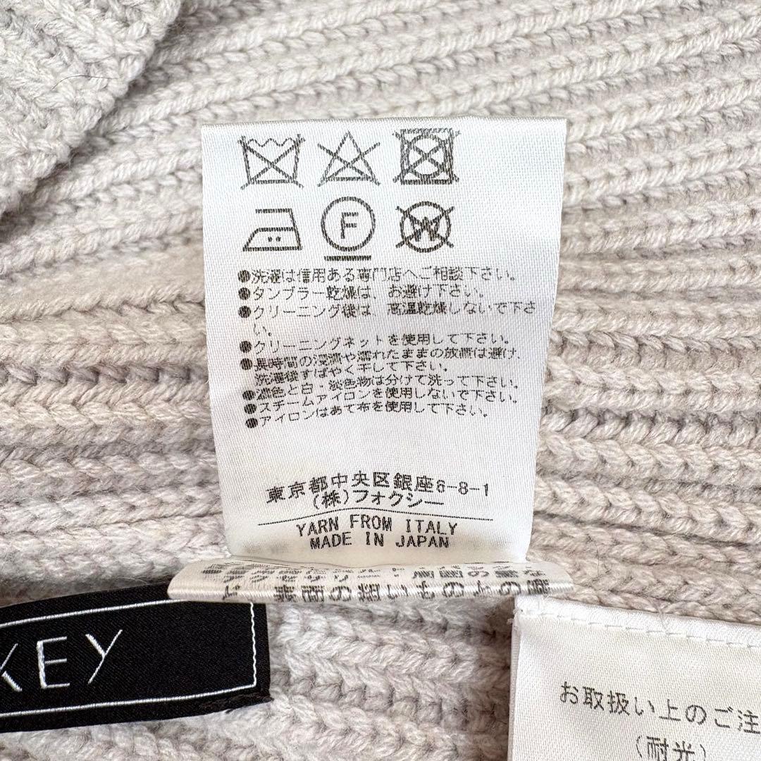 FOXEY ニットケープ　Trulli カシミヤ100% ライトベージュ