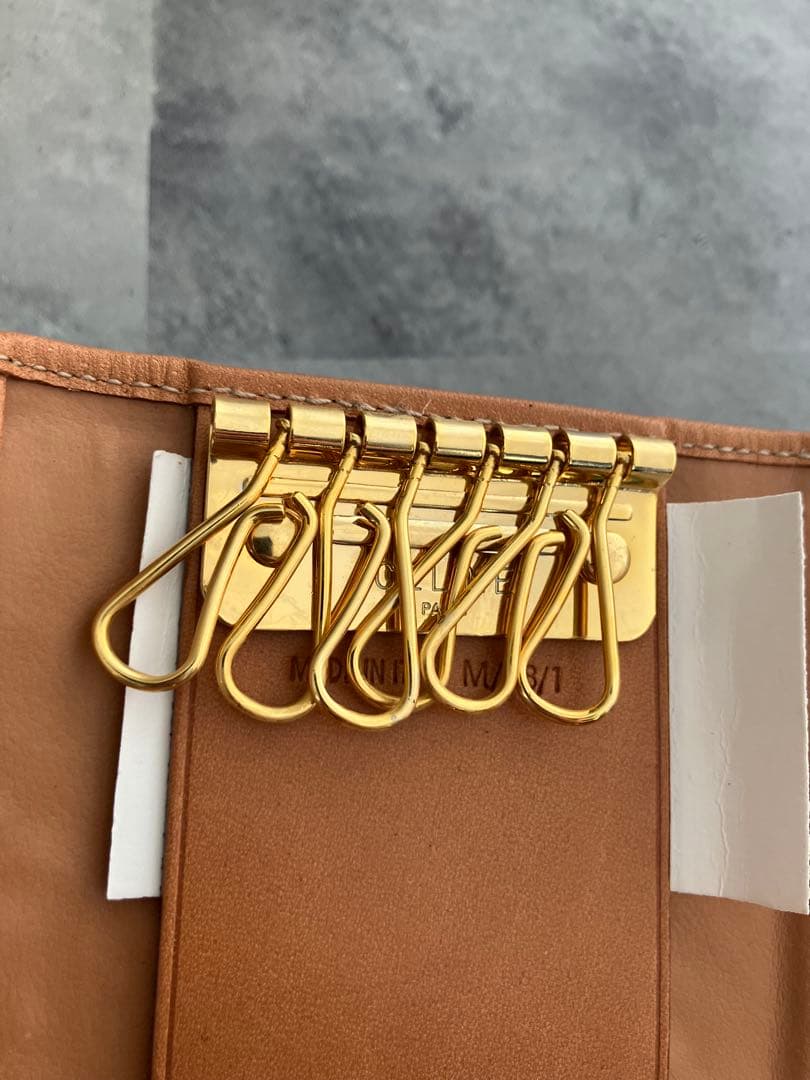 【箱付】CELINE マカダム柄 キーケース