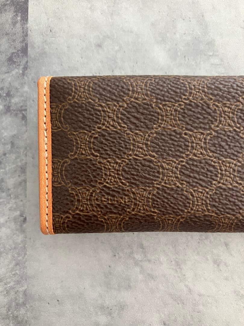 【箱付】CELINE マカダム柄 キーケース