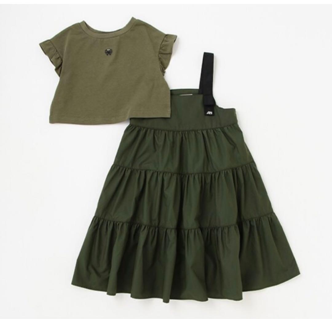 専用 アナスイミニ 短丈Tシャツ＋ジャンパースカート 140 - メルカリ