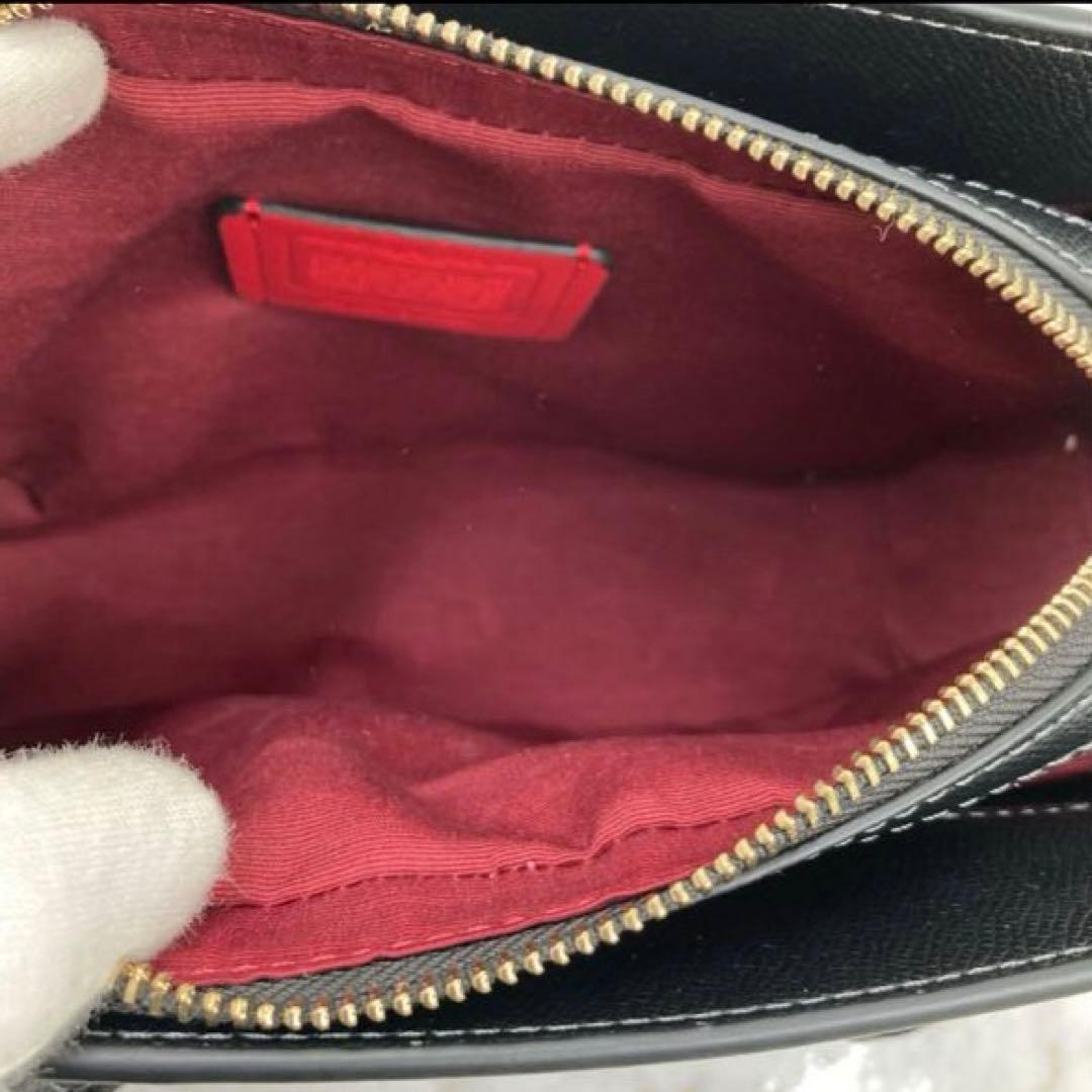 極美品❣️COACH2wayバッグ ショルダーバッグブラックコンパクトレザー袋付