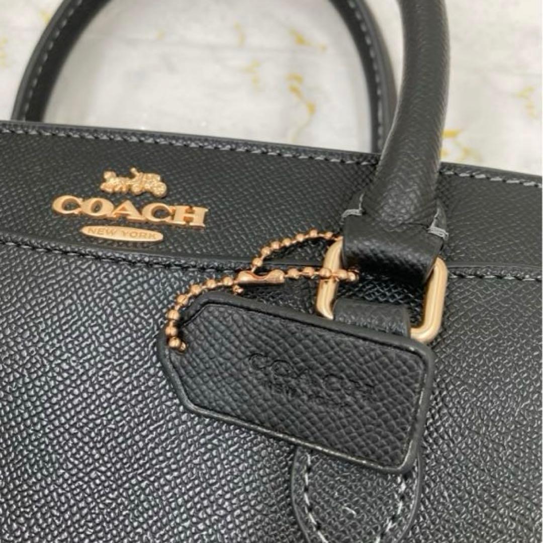 極美品❣️COACH2wayバッグ ショルダーバッグブラックコンパクトレザー袋付
