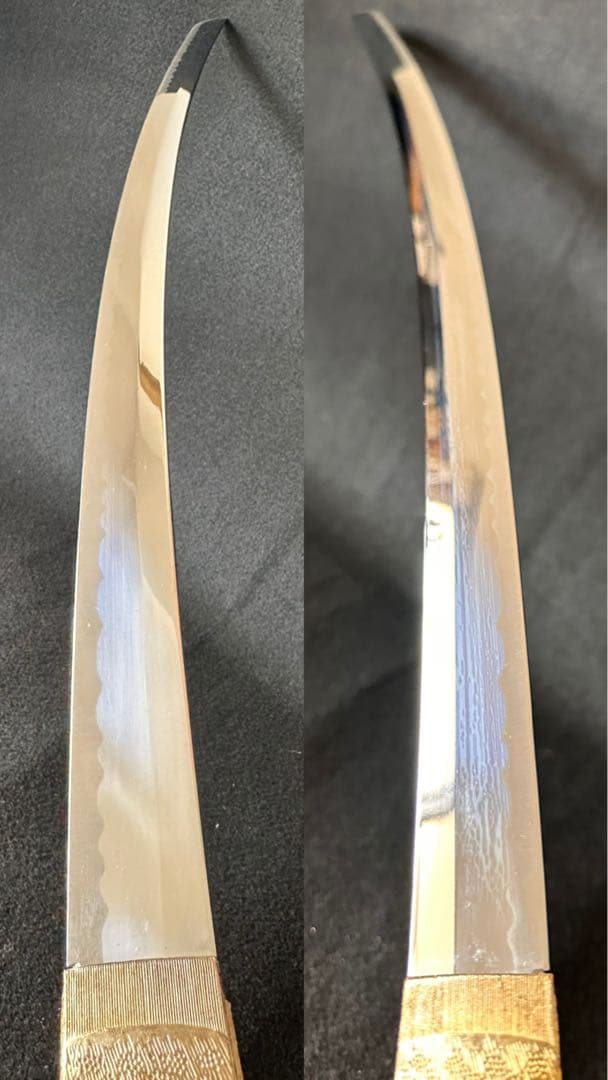 模造刀 太刀 陣太刀 糸巻太刀 金塗り鞘 全長105cm 25H11 2025年最新