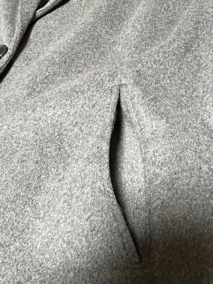 《ANIECA》アニーカ　キルティングロングコート　ゆったりデザイン　ウール混