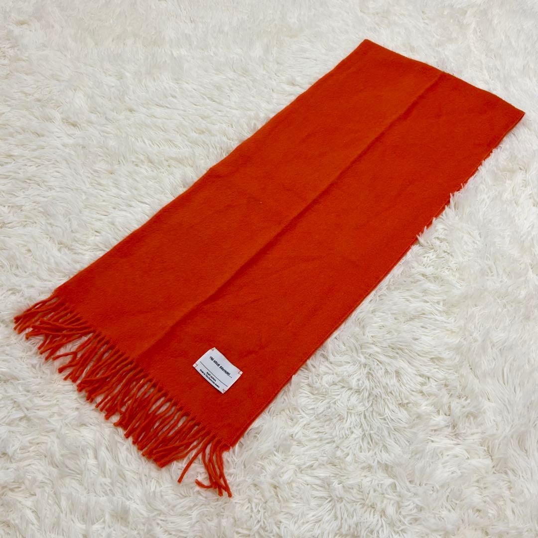 小物 THE INOUE BROTHERS alpaca muffler orange