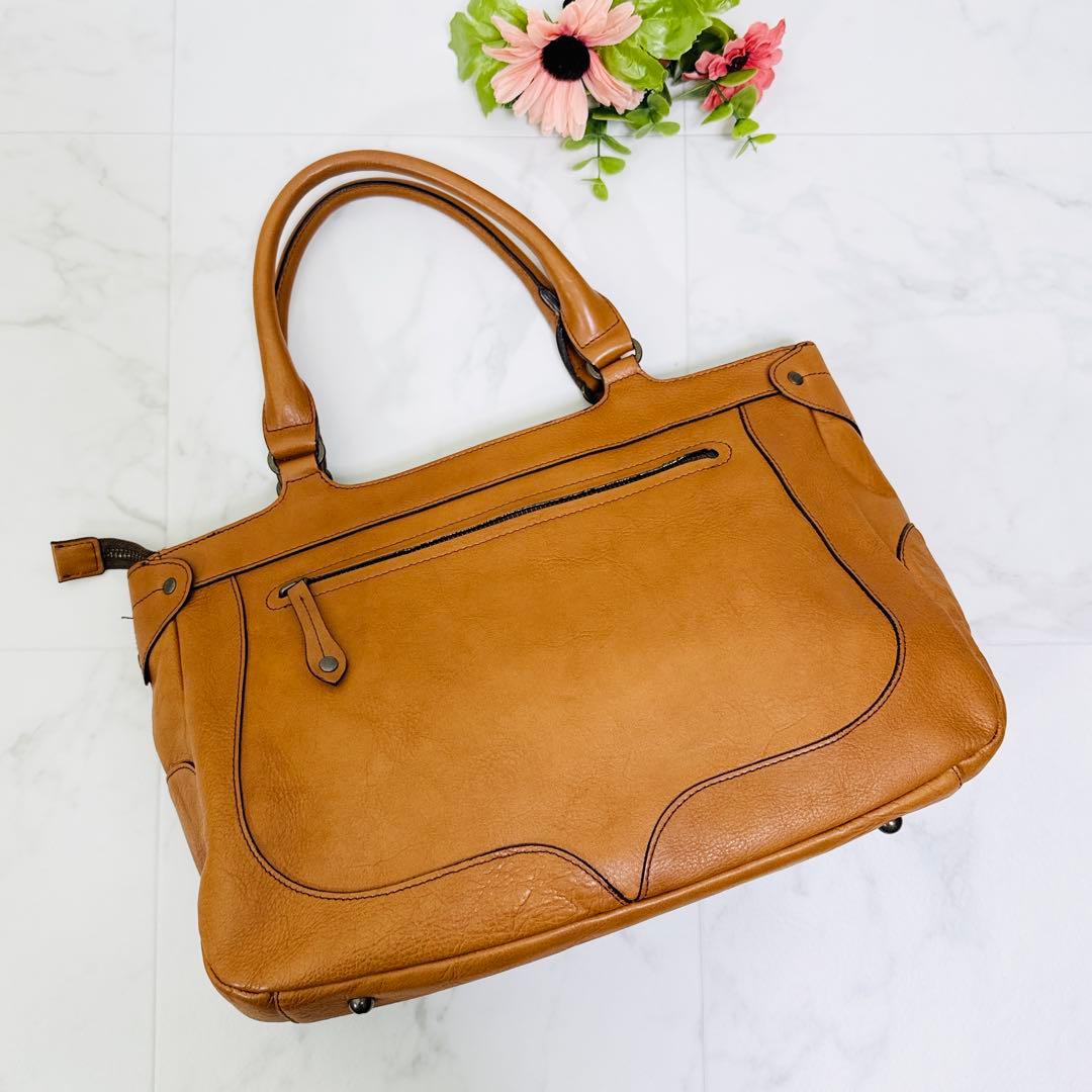 チーコ　ダコタDakota トートバッグ　レザー　革　ハンドバッグ　茶