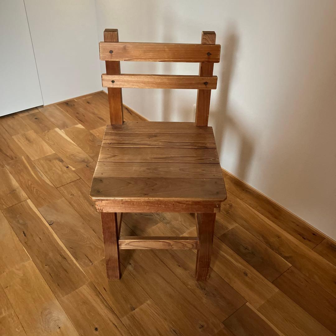 昭和レトロ 木製 椅子 学校椅子 イス 古道具 ヴィンテージ