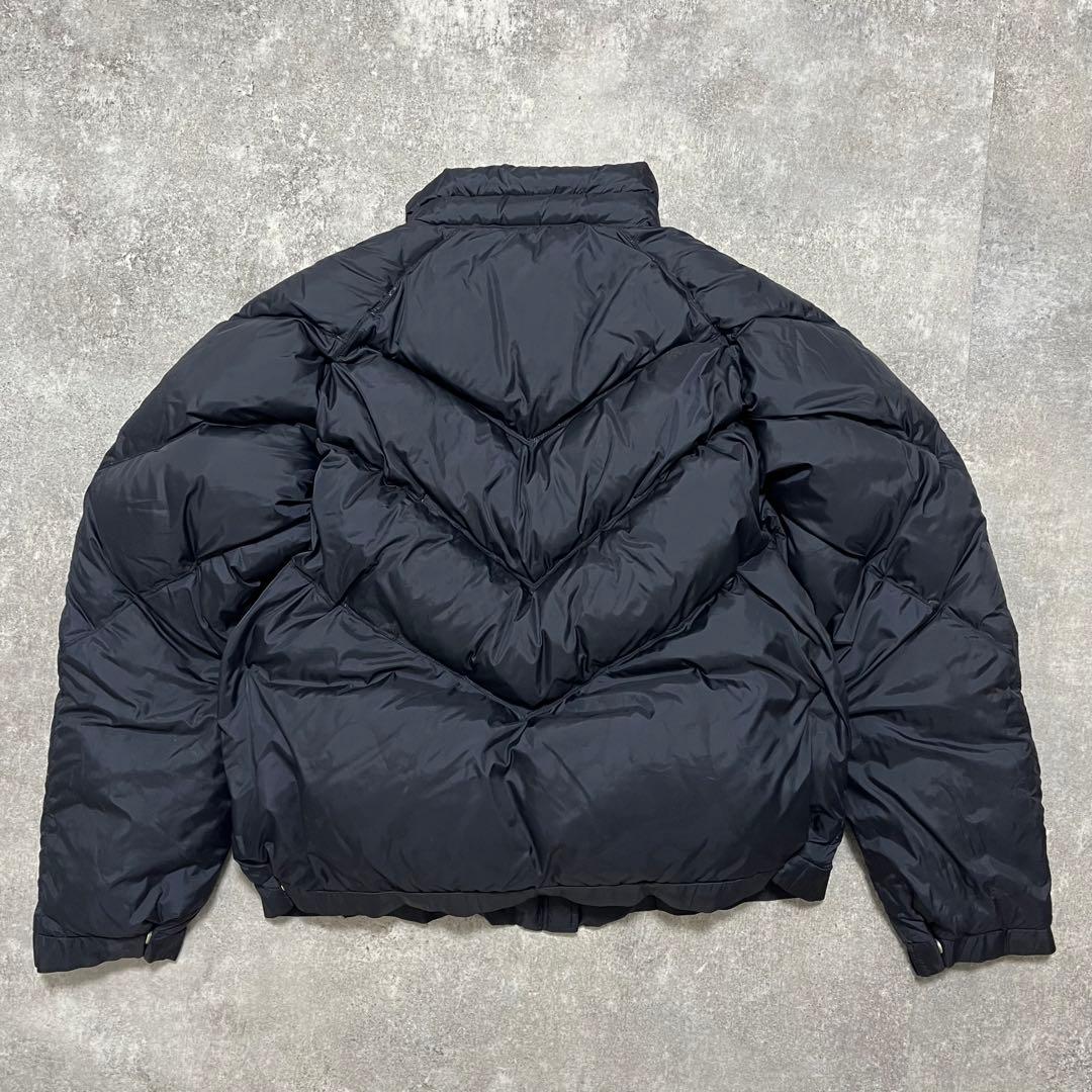 old stussy ダウンジャケット 90s 紺タグ L ネイビー 同色ロゴ - メルカリ