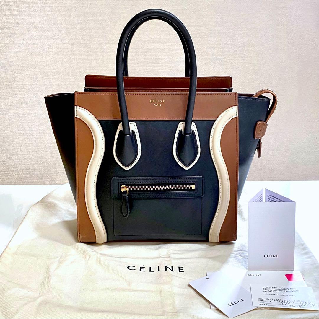 ✿CELINE✿ラゲージ マイクロショッパー トリコロール【旧ロゴ