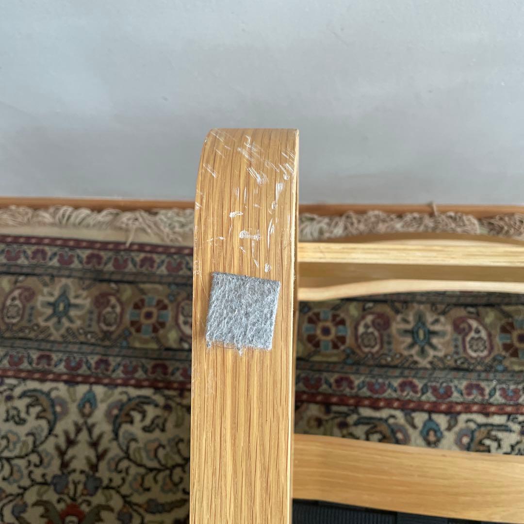 無印良品　リビングでもダイニングでもつかえるソファチェア・オーク材①