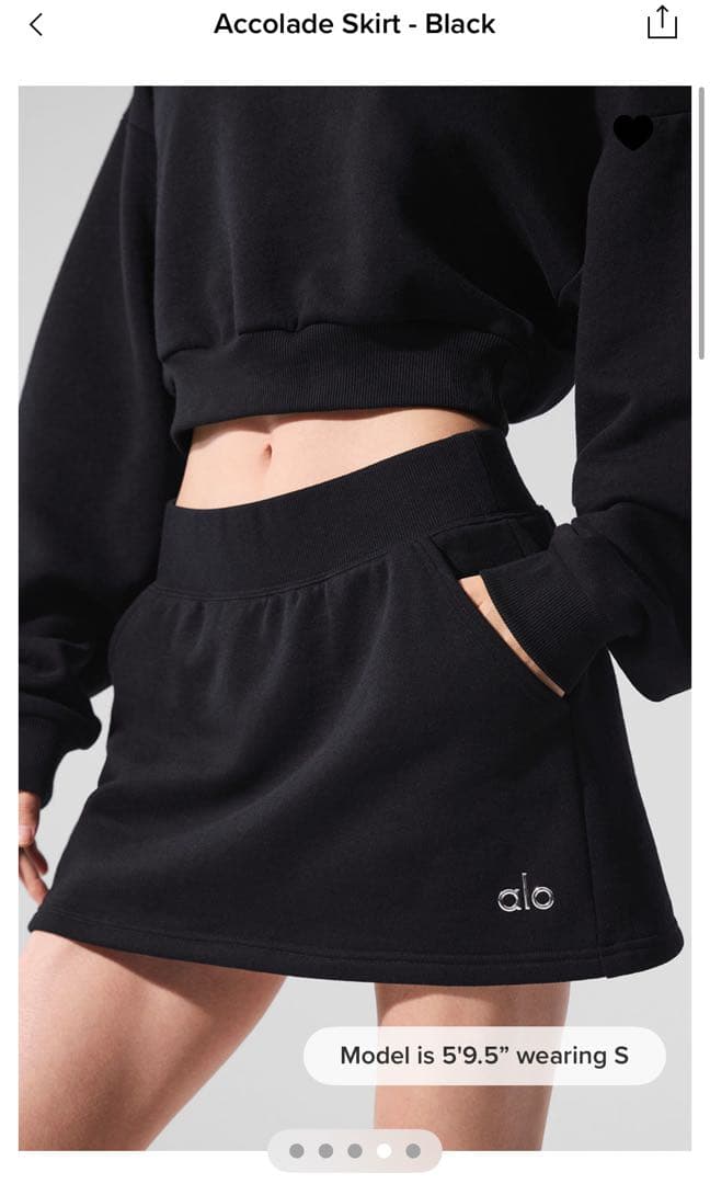 alo アロ Accolade Skirt スカート XXS - メルカリ