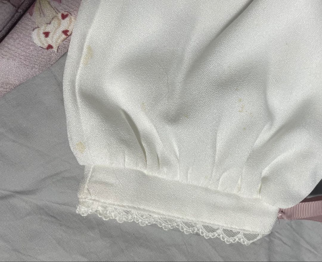 LIZLISA whip bear  cafe柄ワンピース ピンク