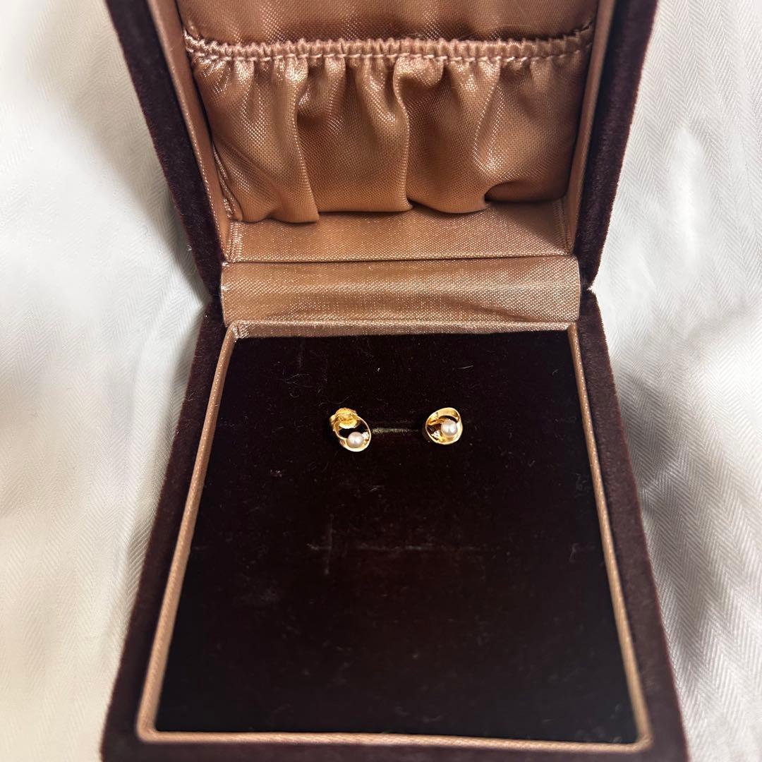 ete ピアス K10YG 771339 イエローゴールド 美品 - メルカリ