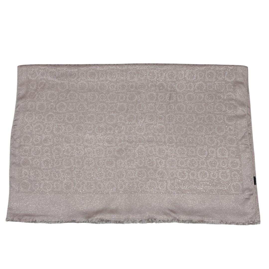 美品✨サルヴァトーレフェラガモ 大判ストール ショール ガンチーニ ラメ