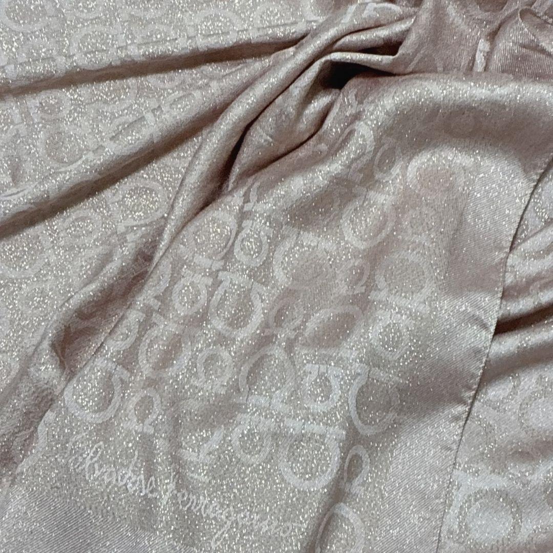 美品✨サルヴァトーレフェラガモ 大判ストール ショール ガンチーニ ラメ