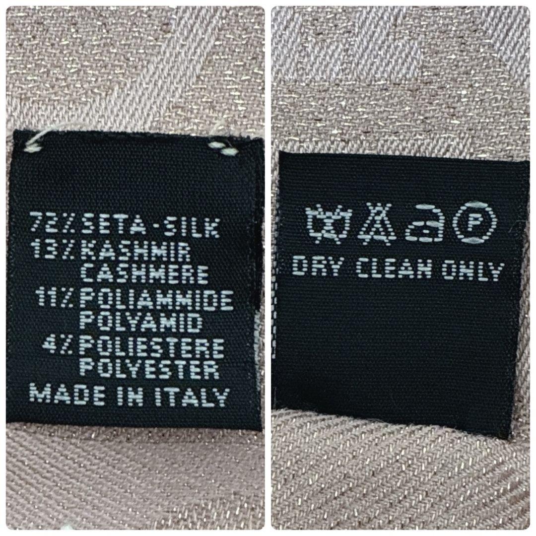 美品✨サルヴァトーレフェラガモ 大判ストール ショール ガンチーニ ラメ