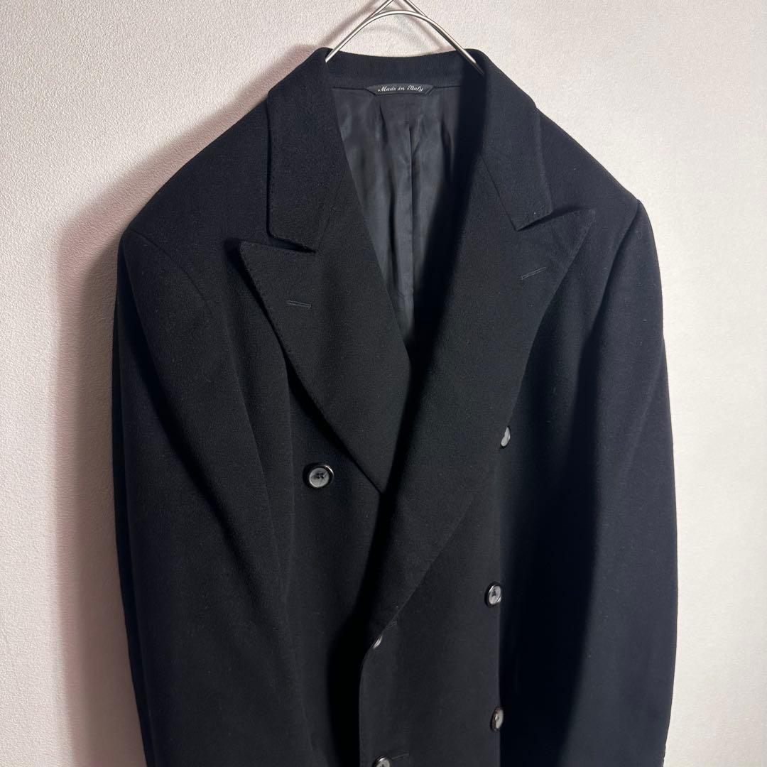 幻の一着】セリーヌ ダブルチェスターコート カシミヤ100