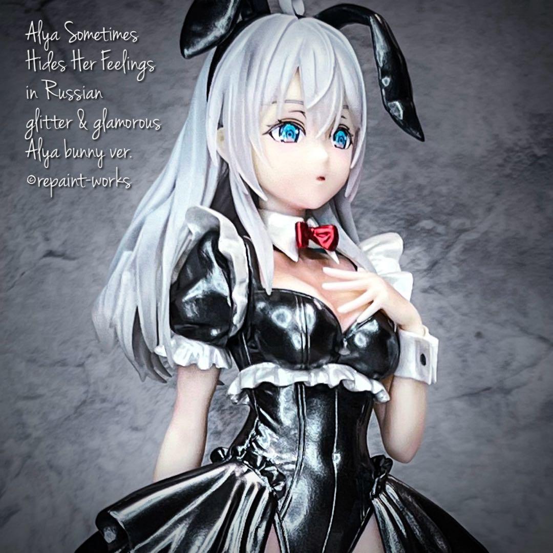 モ*ナ様 リペイント ロシデレ アーリャ バニー フィギュア グリグラ 瞳