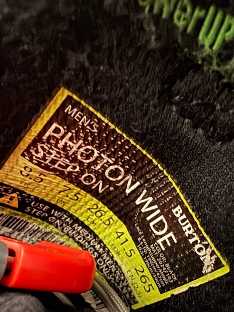 スノーボード BURTON PHOTON WIDE STEP ON 26.5cm 20-21