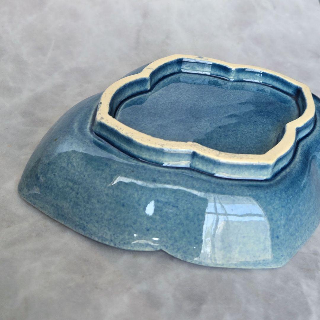 淡路 珉平焼 小皿 ドラゴン 龍 江戸 明治 アンティーク 骨董 金継ぎ