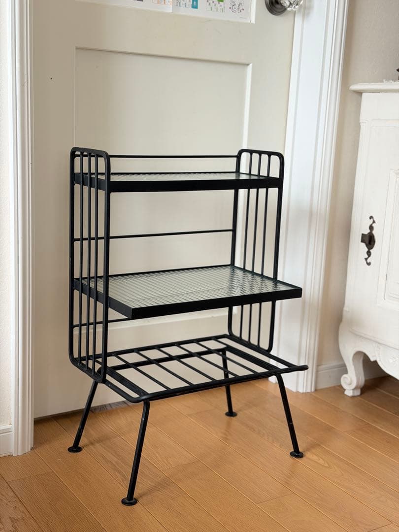 【unico】アイアン×ガラスのサイドテーブル